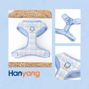 ชุดสายรัดสัตว์เลี้ยงแบบถักนุ่มหรูหรา Hanyang OEM ไม่รัดคอ สำหรับสุนัขและแมว - Product Image 6