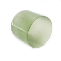 Green Crystal Singing Bowl Percussion Instrument Stress Relief White Noise Sound Healing