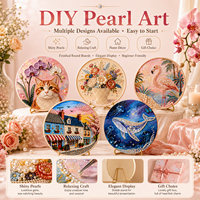 Collection de Noël KS Craft : Kit de Peinture Diamant 5D Écologique à Motifs de Dessins Animés, Formes Spéciales, Décoration DIY pour la Maison
