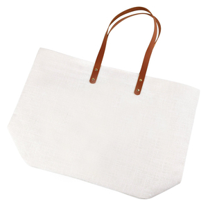 <strong>Custom</strong> Logo Waterproof Reusable Big Grocery <strong>Bag</strong> Eco Friendly Travel Women <strong>Foldable</strong> Shopping Beach <strong>Tote</strong> <strong>Bag</strong> With Leather Handles - Product Image 6