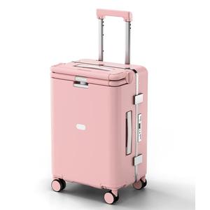 Equipaje de paseo para niños con asiento <span class=keywords><strong>Maleta</strong></span> de mano de 20 pulgadas para niños Niñas Mamá Viaje, Almacenamiento para computadora portátil, Bolsa de carrito giratoria de 360 ° - Product Image 3