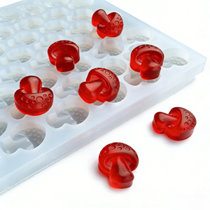 Moule en silicone 3D en forme de champignon platine pour chocolats, bonbons et gommes magiques - Product Image 6
