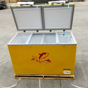 Congélateurs coffres à 2 portes pour supermarché Ice Island et usage domestique, avec compresseur, réfrigérateur double zone, organisateur commercial Bra - Product Image 4
