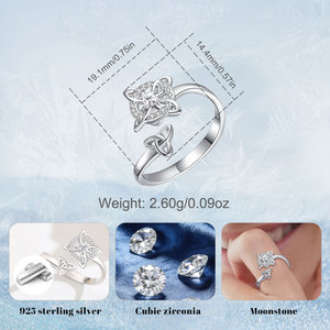 <span class=keywords><strong>Anillo</strong></span> <span class=keywords><strong>de</strong></span> <span class=keywords><strong>Nudo</strong></span> <span class=keywords><strong>de</strong></span> <span class=keywords><strong>Bruja</strong></span> para Mujer Merryshine, Plata <span class=keywords><strong>de</strong></span> Ley 925, Estilo Vintage, Celta, Pagano, Wiccano, Apilable - Product Image 4
