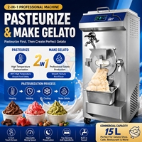 160l / h chocolat crème glacée Street food machine slushie machine congelé boisson chariot alimentaire lot congélateur