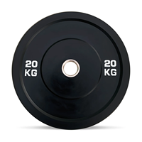 Plaques de poids en caoutchouc solide Dinuo, disques de poids en fonte recouverts de caoutchouc pour la musculation à domicile et en salle de sport commerciale