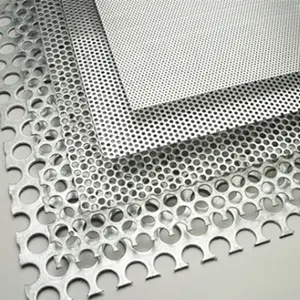 High Quality 316 Stainless Steel Factory Customized Round Hole Powder Coated Perforated Metal Sheet Facade Roll