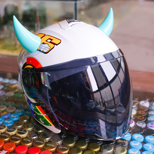 Chất lượng cao dễ thương sáng tạo xe máy xe đạp Mũ bảo hiểm xe PP với cốc hút trang trí Quỷ sừng - Product Image 6