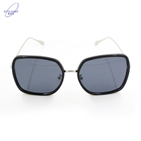 Lunettes de soleil rétro personnalisées avec logo en métal unisexe Lunettes de soleil vintage Noir Blanc Or Rouge Jaune Montures Lentilles Tac Style Fashion