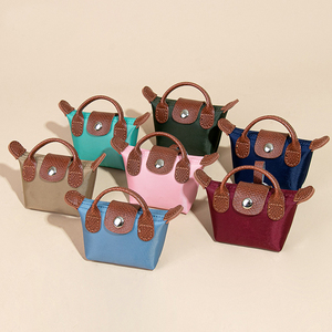 Stylish Coin <b>Purse</b> Earphone Keychain <b>Small</b> Bag charm mini bag French style lightweight coin <b>purse</b> keychain nylon coin holder - Product Image 1