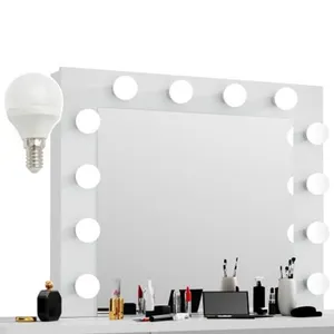 Phoenix nhà trang điểm tủ quần áo Vanity Bảng trang điểm Vanity 6 ngăn kéo bàn trang điểm với LED gương