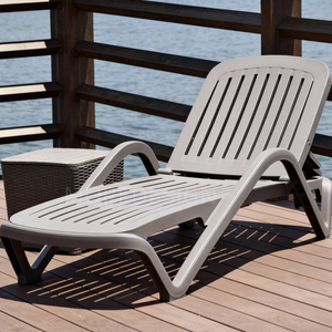 Chaise longue pliante de jardin en plastique pour piscine, hôtel, plage, extérieur - Product Image 3