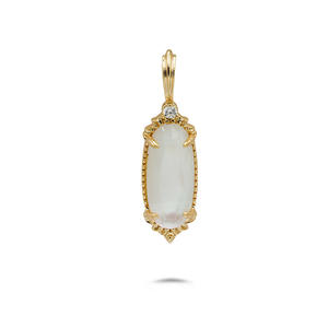 Collier élégant en or massif 14 carats avec zircon et quartz, orné de coquillages, pour le luxe quotidien des femmes - Product Image 5