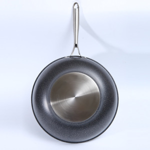 32Cm Non Stick Wok With Lid 26Cm Mini Frying <b>Pan</b> Set For Gas And <b>Electric</b> Stoves Household Cooking - Product Image 4
