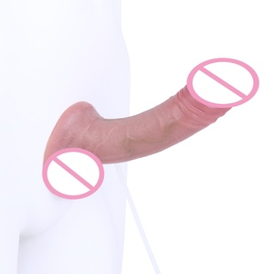 SXXY Dildo de Piel Suave de 6 Pulgadas, Dildo Realista con Eyaculación, Tapón Anal para Vagina, Estimulación del Punto G, Juguetes Sexuales - Product Image 3