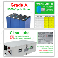 Batterie domestique solaire verticale Xiho Grade A LiFePO4 51.2V 300Ah 280Ah 16KWH 15KWH pour stockage d'énergie