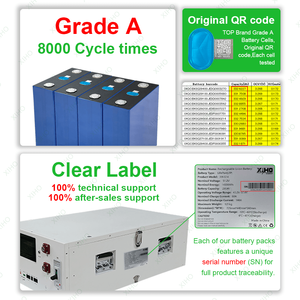 Batterie domestique solaire verticale Xiho Grade A LiFePO4 51.2V 300Ah 280Ah 16KWH 15KWH pour stockage d'énergie - Product Image 3
