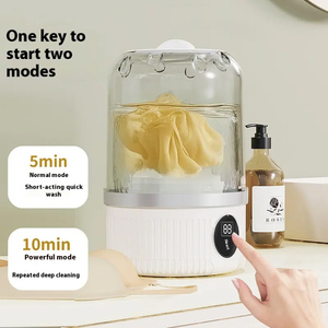 Mini lavadora portátil de carga inalámbrica, nueva lavadora de ropa interior para dormitorio seguro para el hogar, uso doméstico pequeño - Product Image 5