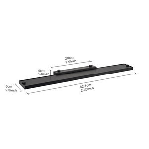 Modern LED <b>Wall</b> Lamp Black Crystal Rectangular Bedroom <b>Lighting</b> 3500K Warm White Surface Mounted Touch Control <b>Dimmable</b> - Product Image 2