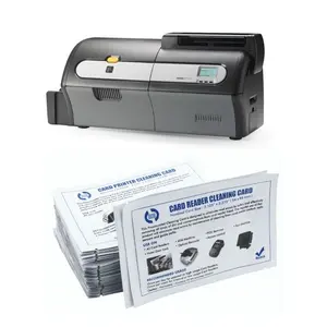 Magstripe Emv Transfer Ulang Pembaca Kartu ID Pembaca Kartu Pembersih untuk Printer Seri Zebra ZXP7