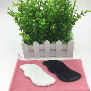 Naturale pietra <span class=keywords><strong>di</strong></span> <span class=keywords><strong>giada</strong></span> bianca Gua Sha bordo prodotto <span class=keywords><strong>di</strong></span> <span class=keywords><strong>massaggio</strong></span> <span class=keywords><strong>per</strong></span> la raschiatura facciale pietra <span class=keywords><strong>di</strong></span> <span class=keywords><strong>giada</strong></span> con Guasha inciso - Product Image 4