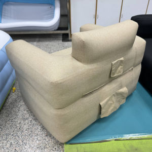 Kursi Sofa tiup luar ruangan PVC portabel dan dapat dilipat desain Modern kursi pantai udara lembut untuk berkemah dan bersantai - Product Image 3