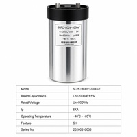 Condensateur de liaison CC Liyang 800VDC 2000uF en film de polypropylène métallisé auto-réparant à faible perte pour véhicules à énergie nouvelle SVG