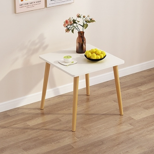 Eenvoudige vierkante salontafel van massief hout met houten poten, modern design voor de woonkamer, huisraad - Product Image 6