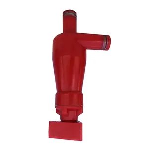4" Red Polyurethane Hydrocyclone Desander Cone With Clamp Elbow