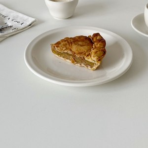 Dessertrestaurant Ins Koreaanse stijl Volledig romig wit servies/Smalle rand bord Platte schaal Ontbijtbord Dik - Product Image 3