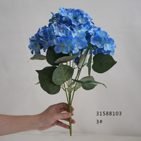 Hortensia Artificiel Réaliste Imprimé Numérique en 3D, Bouquet de 5 Têtes, Ne Se Décolore Pas, Fleur Artificielle pour Décoration Haut de Gamme