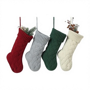 Calcetín Navideño SOLPOP, Bolsa de Regalo Tejida Personalizada con Logotipo, Adorno Decorativo para el Hogar, Calcetines de Santa Claus para Navidad - Product Image 1