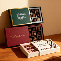 Boîtes Cadeaux en Papier de Luxe Personnalisées pour Dragées et Bonbons, Emballage de Faveurs Sucrées pour Invitations