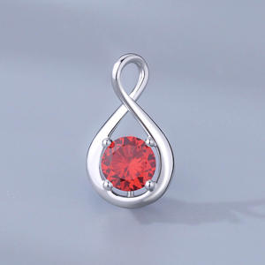 Pendentif en argent pur S925 haut de gamme avec pierre de naissance des 12 signes du zodiaque - Cadeau idéal pour les fêtes, les anniversaires et les relations amoureuses - Product Image 6