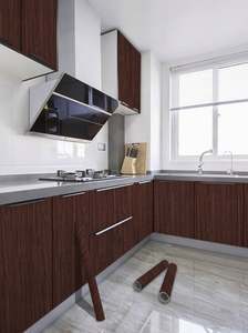 OSB 18mm Thick Wooden Cabinet Large Board Cabinet with Segmented Non-Handle for Household and <b>Kitchen</b> <b>Furniture</b> - Product Image 4