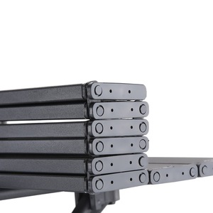 Table pliante en alliage d'aluminium pour camping en plein air, pique-nique, barbecue, design minimaliste rectangulaire portable 69x47x42cm - Product Image 2