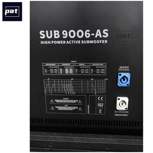 ซับวูฟเฟอร์คุณภาพสูง PAT <span class=keywords><strong>SUB</strong></span> 9006-AS ระดับมืออาชีพ ขนาด 18 นิ้ว คู่ กำลังขับสูง ตู้ไม้ พร้อมช่องต่อ XLR กำลังขับสูงสุด 7200 วัตต์ - Product Image 4