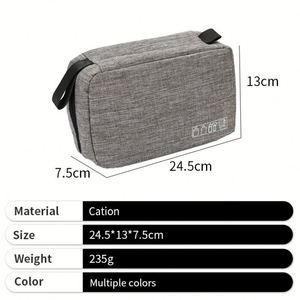 Bolsa de Aseo de Viaje Promocional, Bolsa de Almacenamiento de Cosméticos Portátil con Logotipo Personalizado para Hombres de Negocios - Product Image 2
