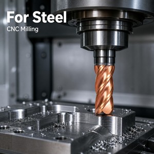 Fraise à bout arrondi à 4 cannelures HRC55, revêtement CNC, fraise en acier personnalisé<span class=keywords><strong>e</strong></span>, carbure monobloc - Product Image 2