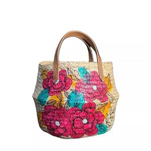 Panier de ventre en herbe de mer d'art de peinture de matériau naturel du Vietnam au prix le moins cher - Product Image 6