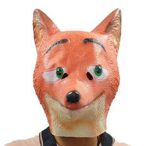 Mascarilla <span class=keywords><strong>de</strong></span> látex con cabeza <span class=keywords><strong>completa</strong></span> <span class=keywords><strong>de</strong></span> zorro para Cosplay, máscara <span class=keywords><strong>de</strong></span> <span class=keywords><strong>película</strong></span> con cabeza <span class=keywords><strong>completa</strong></span>, accesorios realistas para fiesta <span class=keywords><strong>de</strong></span> Halloween - Product Image 1