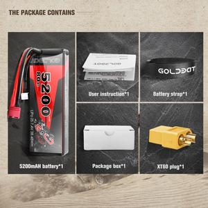 High discharge rate battery Lipo 2S 7.4V 5200mAh 80C RC Lipo battery for toy car with hard case - Product Image 5
