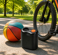 Pompe à air sans fil portable 45W, mini gonfleur de pneus 3.7V, compresseur électrique portatif pour vélos, ballons de basket et de football