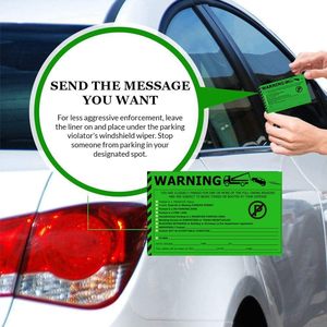 Pegatinas de infracción de estacionamiento difíciles de quitar, sin pegatinas de estacionamiento, pegatinas de advertencia súper adhesivas para remolcar coches estacionados - Product Image 6