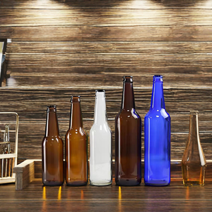 330ml 500ml 640ml Vert Ambre Couleur Bouteille De Bière En Verre En Gros-Buy Bouteille De Bière En Verre, 500ml Verre Bière Brassage Froid Coff - Product Image 1