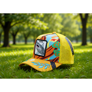 Gorra Trucker de Alta Gama con Bordado de Animales, Tejido de Malla Transpirable e Impermeable, Unisex, Casual, Primavera-Verano, Gorra de 6 Paneles - Product Image 2