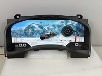Écran tactile LCD portable de 15,1 pouces pour tableau de bord numérique de voiture pour GMC Yukon Chevrolet Silverado Tahoe Suburban 2007-2013 avec GPS intégré