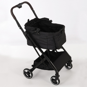 Depolama alanı ile yüksek kaliteli alüminyum evcil hayvan arabası 4 tekerlekli köpek ve kedi sepeti - Product Image 1