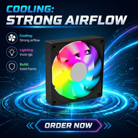 Nouveau ventilateur de PC gaming RGB haute vitesse 120 mm 2026 avec motif CD pour boîtier d'ordinateur
