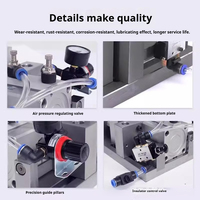 ANDUUK Étau pneumatique multifonctionnel avec deux cylindres, durable, appareil robuste pour machines-outils CNC